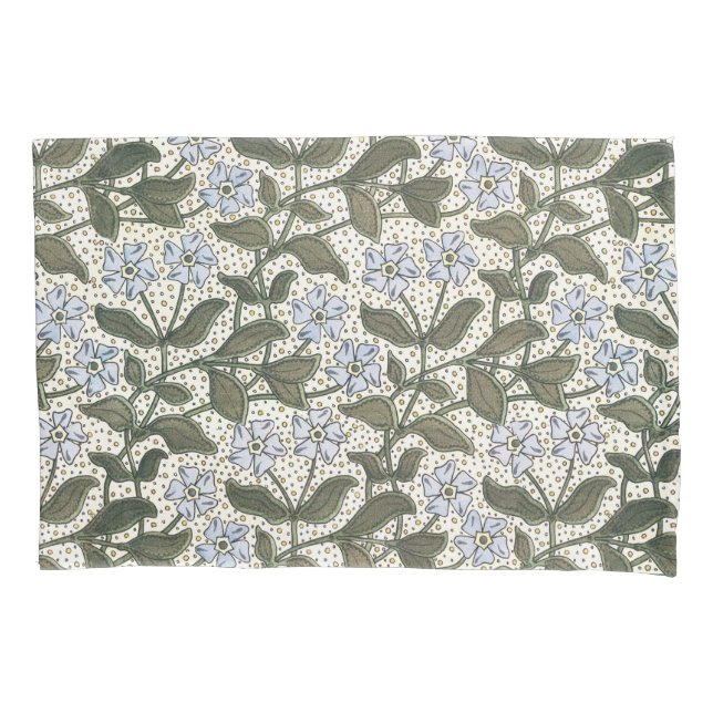 Housse D'oreillers Été Périwinkel Fleur Plutôt Élégant Floral (devant)