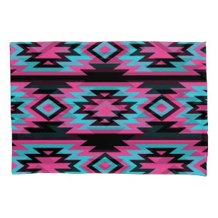 Housse D'oreillers Ethnic American Indian : Motifs aztèques.