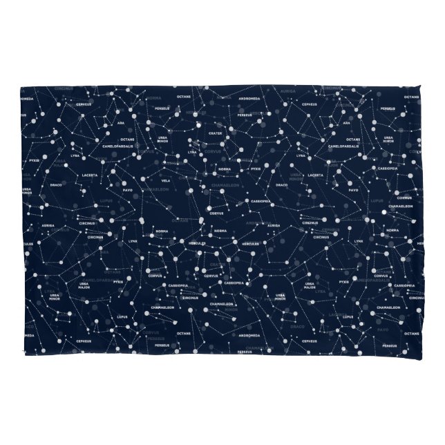 Housse D'oreillers Étoile Constellations Pillowcase (devant)