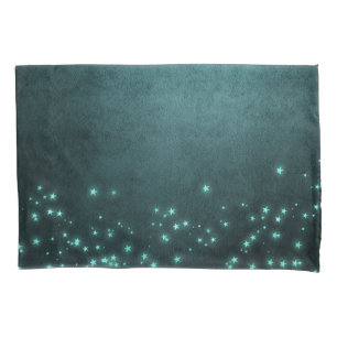 Housse D'oreillers Étoiles Mystic Twilight Luminosité de néon vert