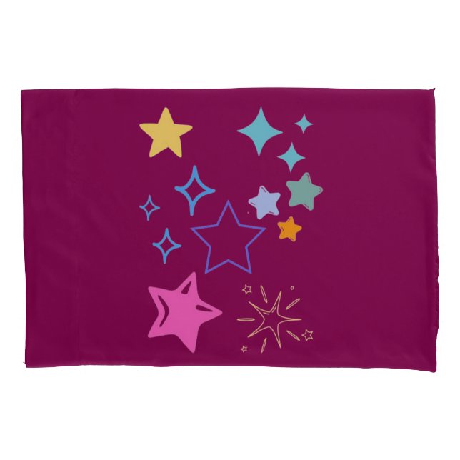 Housse D'oreillers Etoiles Pillowcase (devant-gauche)