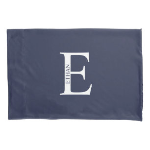Housse D'oreillers Étui d'oreiller à monogramme et nom personnalisé