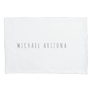 Housse D'oreillers Exclusif Personal Modern Ajouter Nom Minimaliste