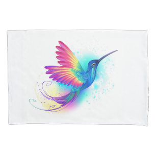Housse D'oreillers Exotic Rainbow Hummingbird