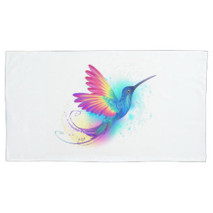 Housse D'oreillers Exotic Rainbow Hummingbird