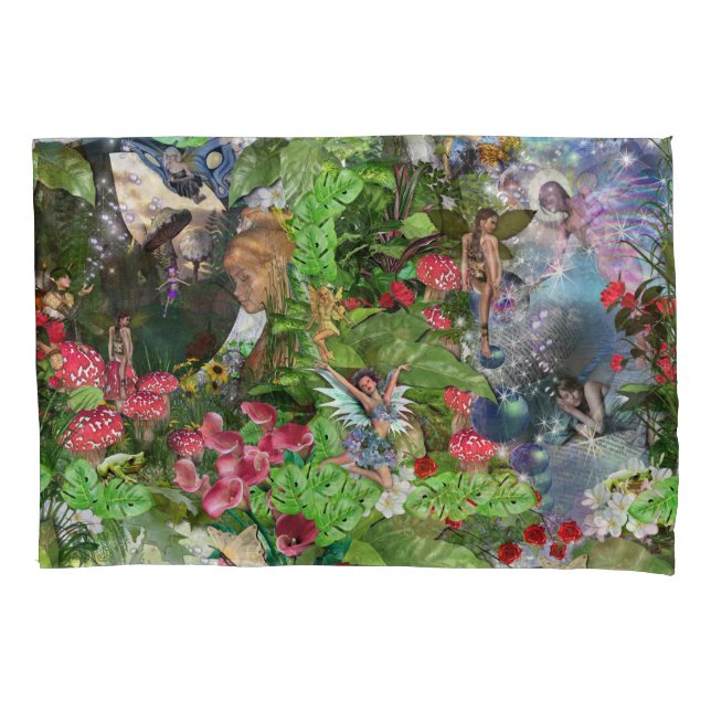 Housse D'oreillers Fairy Kingdom forest dreamland imaginaires histoir (devant)