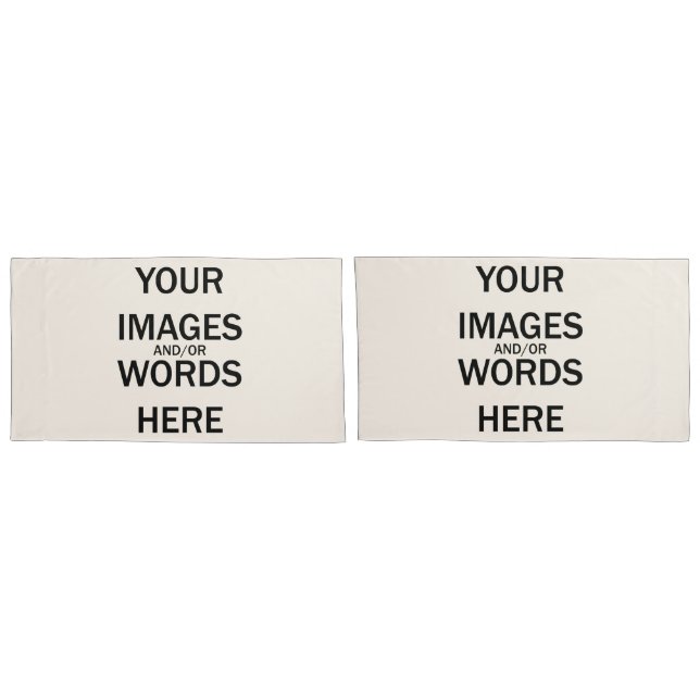 Housse D'oreillers Faites-Le Vous-Même - 2 Pillowcases King (Dos-Set)