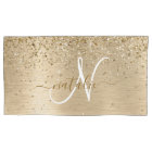 Faux Gold brossé Parties scintillant métallique Im