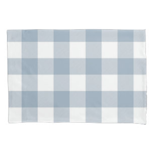Housse D'oreillers Ferme Rustic Blue Buffalo Plaid Carré