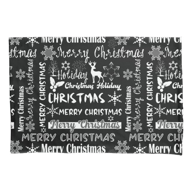 Housse D'oreillers Fêtes de Noël, motif de Noël (devant)