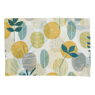Housse D'oreillers Feuilles d'automne, motif vintage sans soudure.