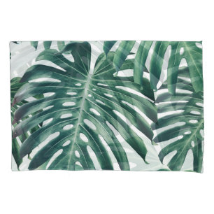Housse D'oreillers Feuilles de la jungle tropicale Arrière - plan flo