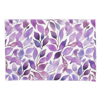 Housse D'oreillers Feuilles violettes