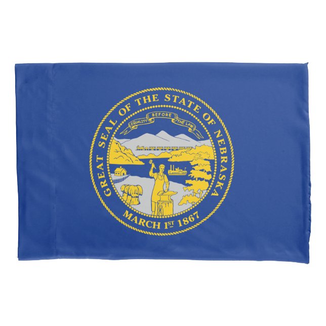 Housse D'oreillers Flag du Nebraska (devant)