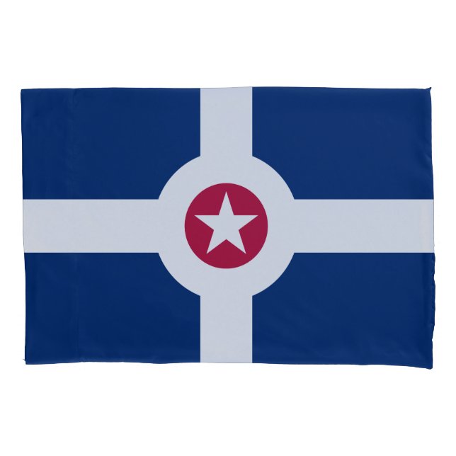 Housse D'oreillers Flag of Indianapolis, Indiana Pillow Case (devant)