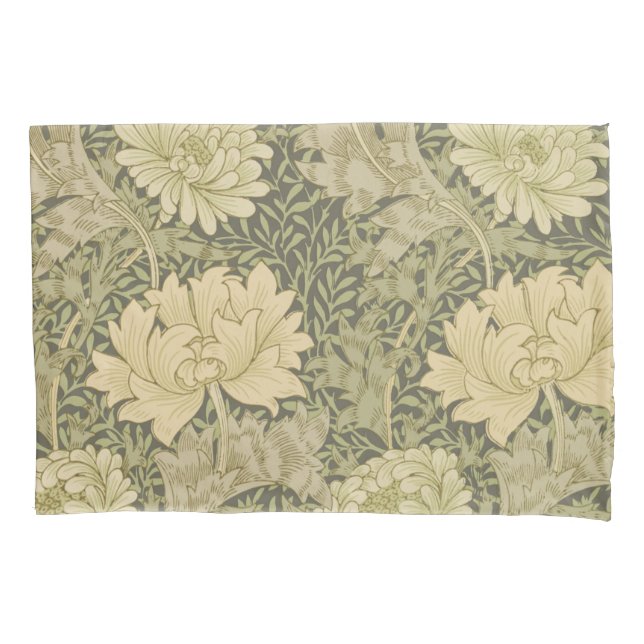 Housse D'oreillers Fleur de Sauge Chrysanthème de William Morris (devant)