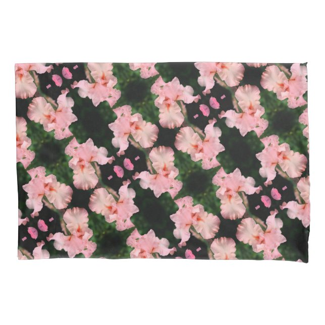 Housse D'oreillers Fleur Iris Arborée Dans Chaque Motif Abstrait (devant)