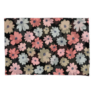 Housse D'oreillers Fleur motif coloré Vintage