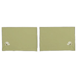 Housse D'oreillers Fleur paradis vert fleur B paire coque