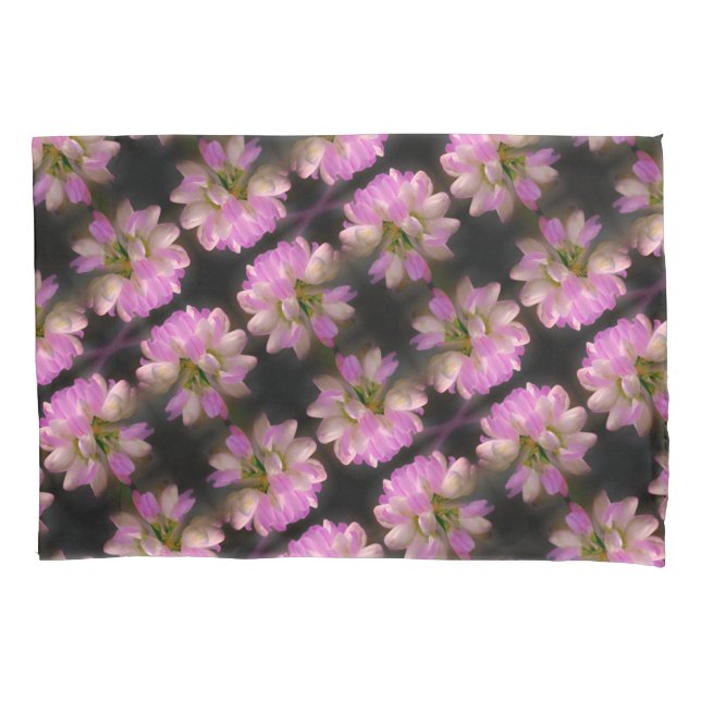 Housse D'oreillers Fleur Rose Et Blanc Fermer Motif (devant)