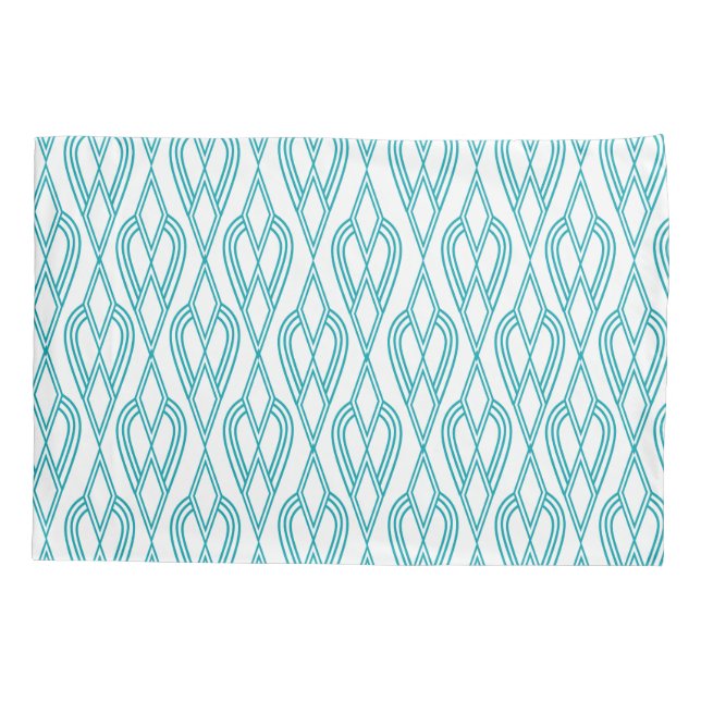 Housse D'oreillers Fleurs Art Déco (Dos)