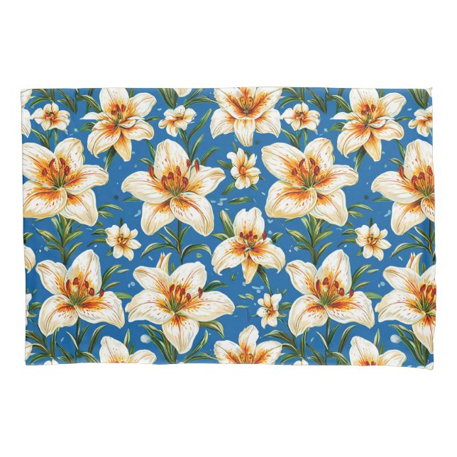 Housse D'oreillers fleurs de lys (devant)