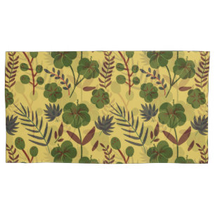 Housse D'oreillers Fleurs et papillons floraux motifs sans soudure