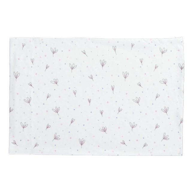 Housse D'oreillers Fleurs Lilac (Dos)