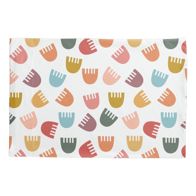 Housse D'oreillers Fleurs mixtes Boho (Dos)