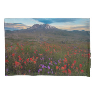 Housse D'oreillers Fleurs Pinceau indien & Penstemon