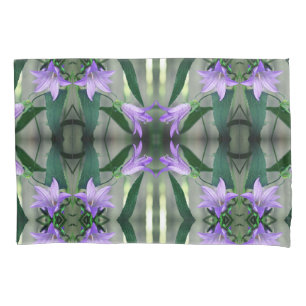 Housse D'oreillers Fleurs violettes délicates Motif Abstrait