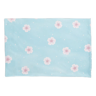 Housse D'oreillers Floraison de fleurs de cerisiers japonais Sakura