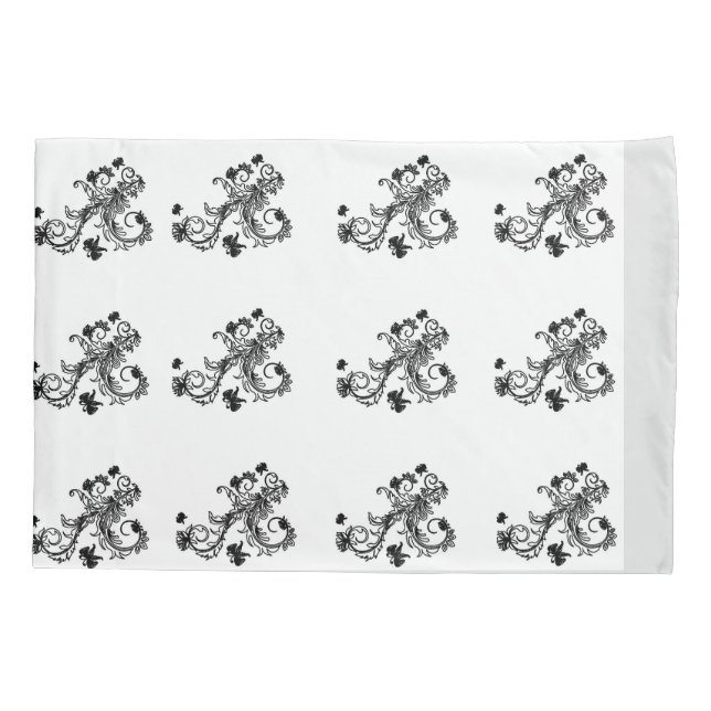 Housse D'oreillers Floral (Dos)