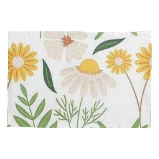 Housse D'oreillers Floral Coque coussin (Dos)