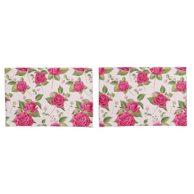 Housse D'oreillers Floral vintage (devant-Set)
