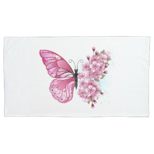 Housse D'oreillers Flower Butterfly