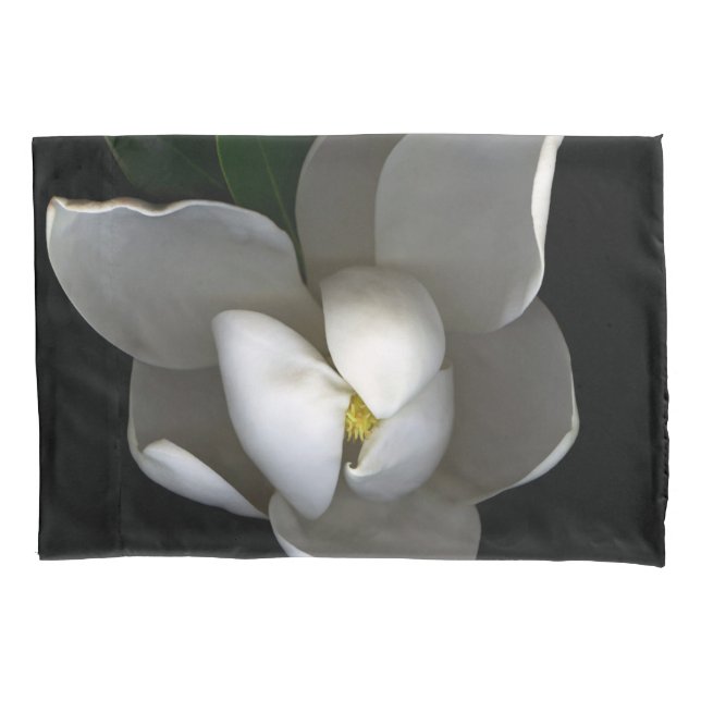 Housse D'oreillers Flowers | Single White Magnolia Blossom (devant)