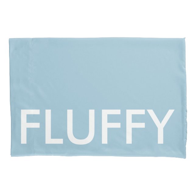 HOUSSE D'OREILLERS FLUFFER LIGHT BLUE PILLOWCASE (devant)