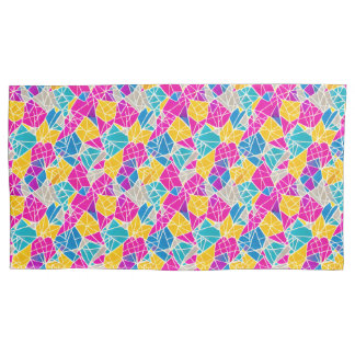 Housse D'oreillers Formes et lignes géométriques en couleur vive