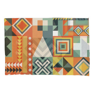 Housse D'oreillers Formes géométriques, arrière - plan simple plat.