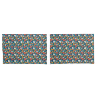 Housse D'oreillers Forte configuration florale estivale