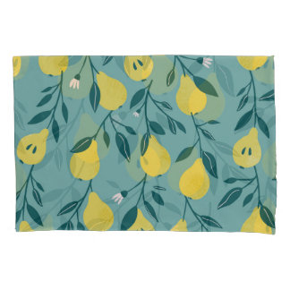 Housse D'oreillers Fruit poire jaune : Arrière - plan Vintage