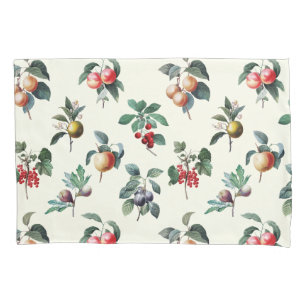 Housse D'oreillers Fruit Vintage de la botanique douce et colorée sur