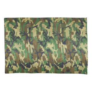 Housse D'oreillers FTA Woodland Camouflage Camo Motif Coque Coussin