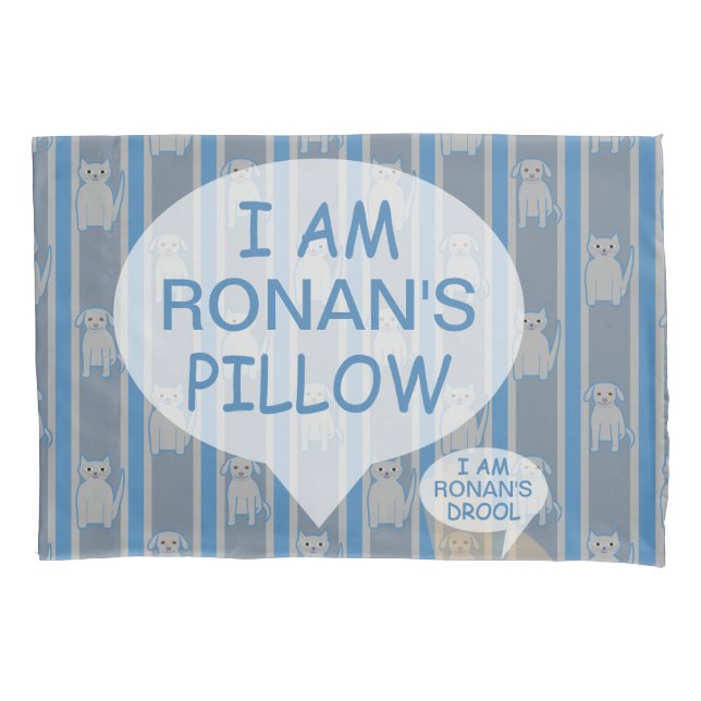 Housse D'oreillers Fun et fantaisie personnalisable Kitty & Puppy ray (devant)