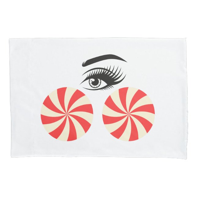 Housse D'oreillers Funny Eye Candy Pillowcase for Women - Bedroom Fun (devant)