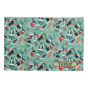 Housse D'oreillers Funny Naughty Christmas Chats Personnalisé Enfants