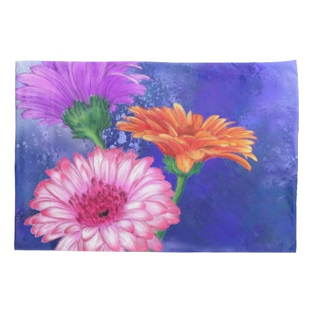 Housse D'oreillers Gerbera Daisies Coque Coussin (Dos)