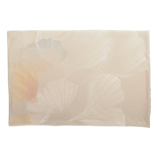 Housse D'oreillers Ginkgo Biloba Botanique Abstrait Graphic Art Blush (devant)