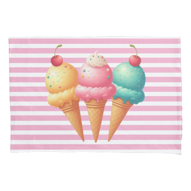 Housse D'oreillers Glace colorée (devant)